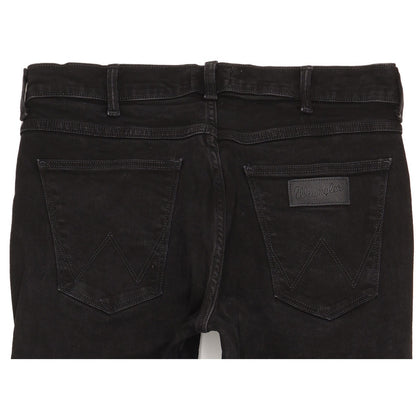 Wrangler Greensboro Men Black Straight Regular Stretch Jeans W33 L32