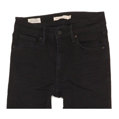 Levi's 724 Women Black Straight Slim Stretch Jeans W26 L29
