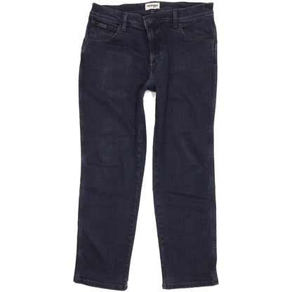 Wrangler Texas Men Blue Straight Slim Stretch Jeans W36 L30