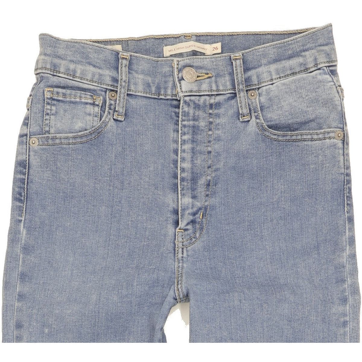 Levi's Mile Blue Skinny Slim Stretch Jeans High Waisted W26 L30