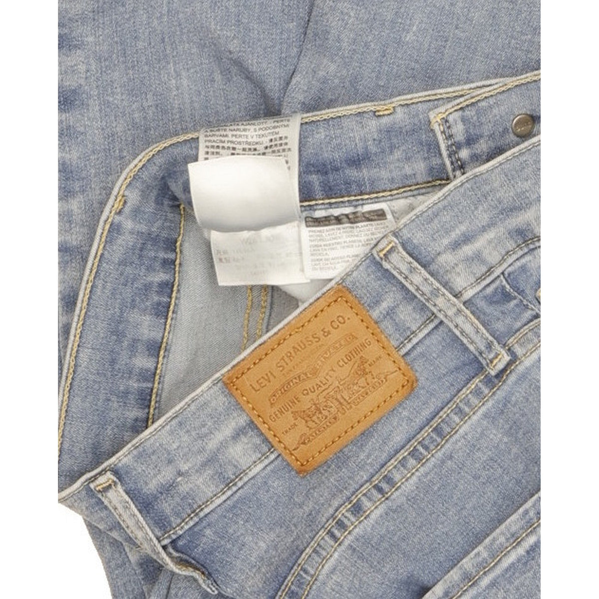 Levi's Mile Blue Skinny Slim Stretch Jeans High Waisted W26 L30