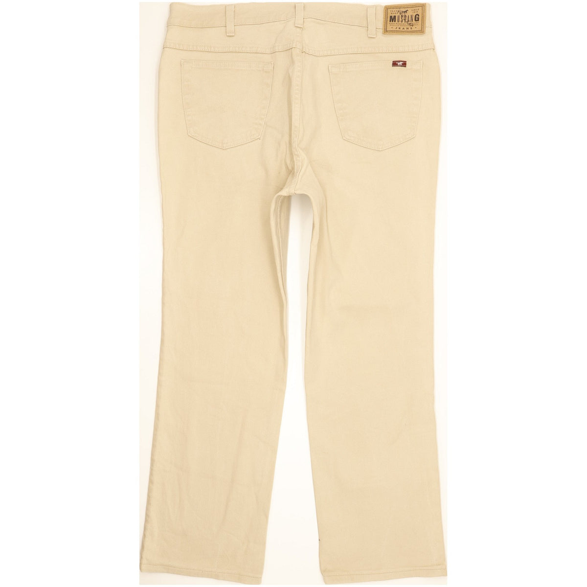 Mustang Tramper Men Beige Straight Regular Stretch Jeans W38 L29