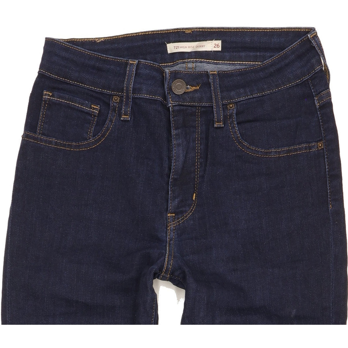 Levi's 721 Women Blue Skinny Slim Stretch Jeans W26 L30
