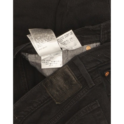 Levi's Wedgie Black Straight Slim Stretch Jeans High Waisted W27 L30