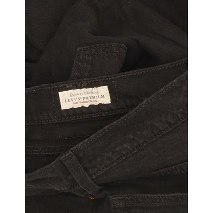 Levi's Wedgie Black Straight Slim Stretch Jeans High Waisted W27 L30