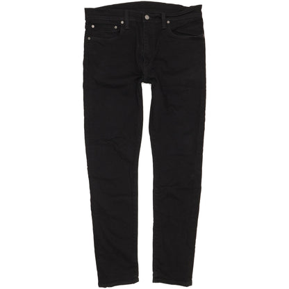 Levi's 512 Men Black Tapered Slim Stretch Jeans W36 L31