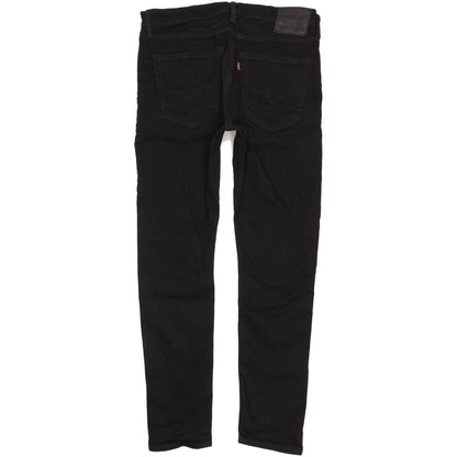 Levi's 512 Men Black Tapered Slim Stretch Jeans W36 L31