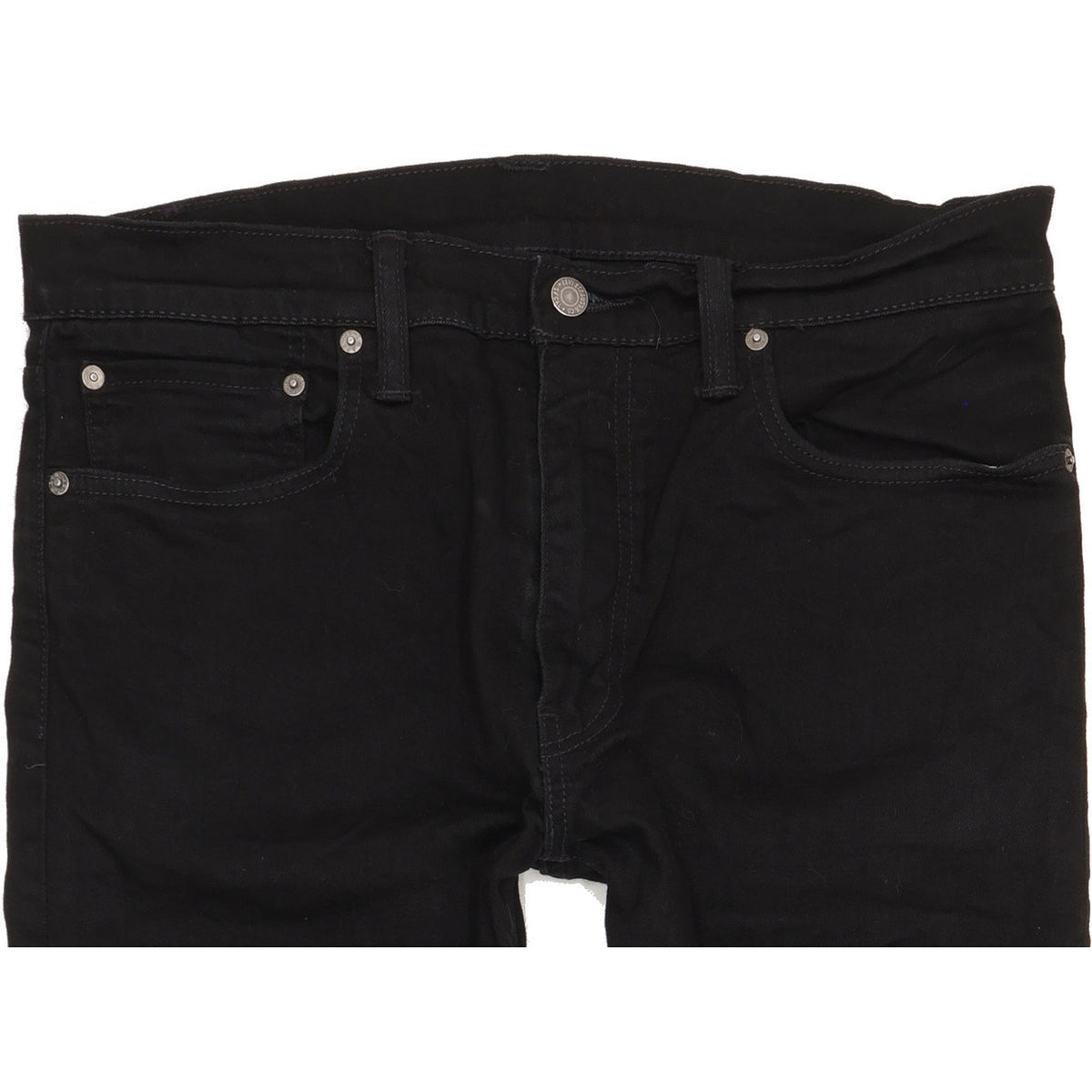 Levi's 512 Men Black Tapered Slim Stretch Jeans W36 L31