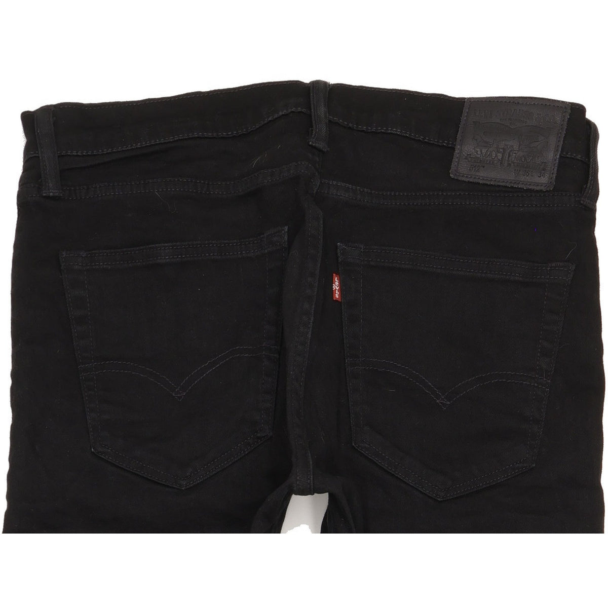 Levi's 512 Men Black Tapered Slim Stretch Jeans W36 L31