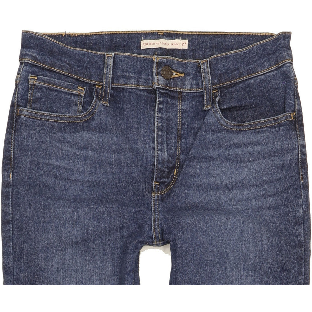 Levi's 720 Women Blue Skinny Slim Stretch Jeans W27 L28
