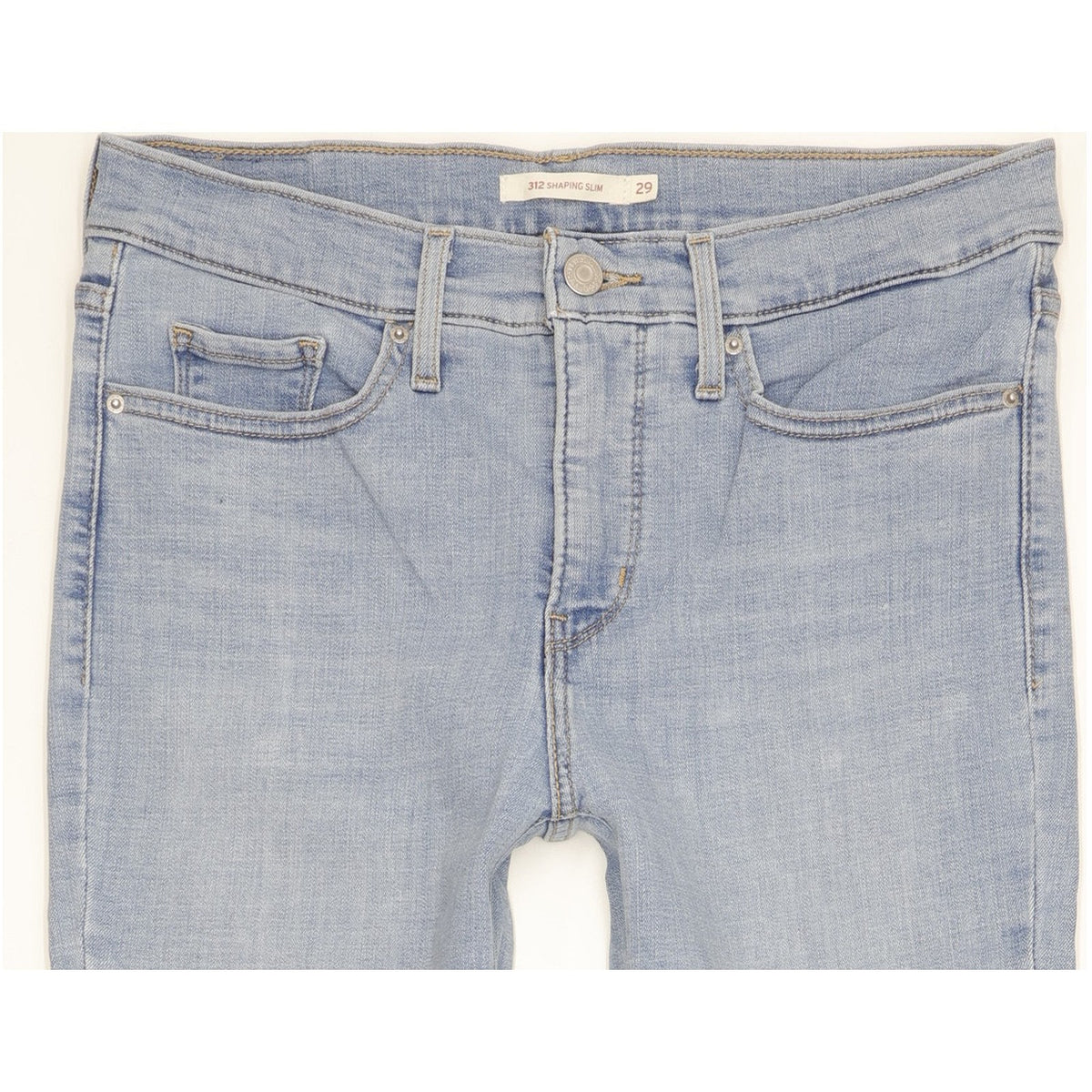Levi's 312 Shaping Women Blue Straight Slim Stretch Jeans W29 L30