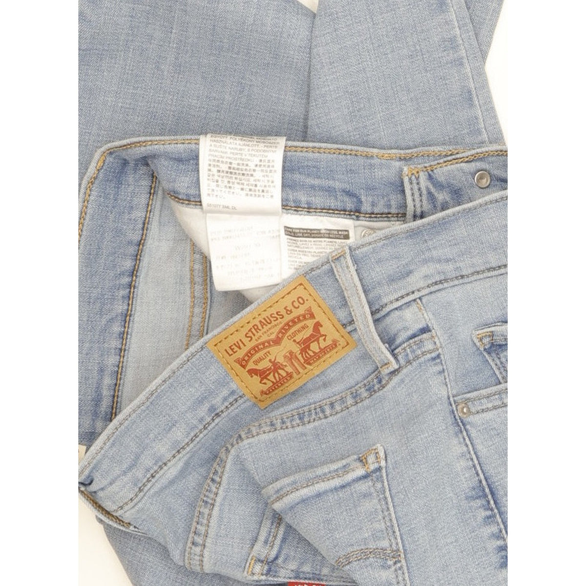 Levi's 312 Shaping Women Blue Straight Slim Stretch Jeans W29 L30