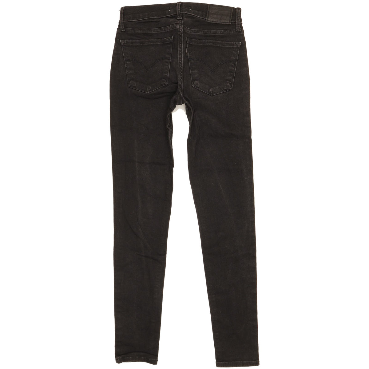 Levi's 710 Super Women Black Skinny Slim Stretch Jeans W25 L27