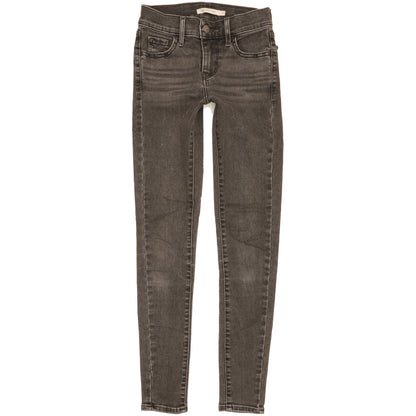 Levi's 710 Super Women Grey Skinny Slim Stretch Jeans W23 L27