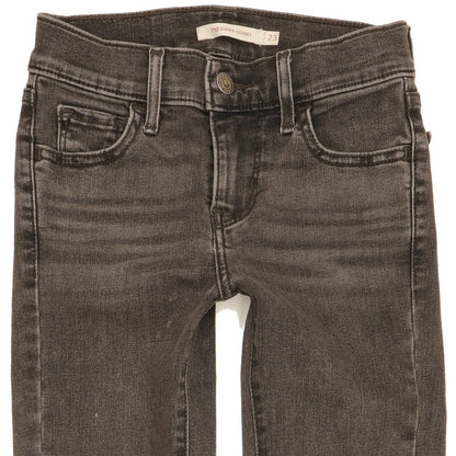 Levi's 710 Super Women Grey Skinny Slim Stretch Jeans W23 L27