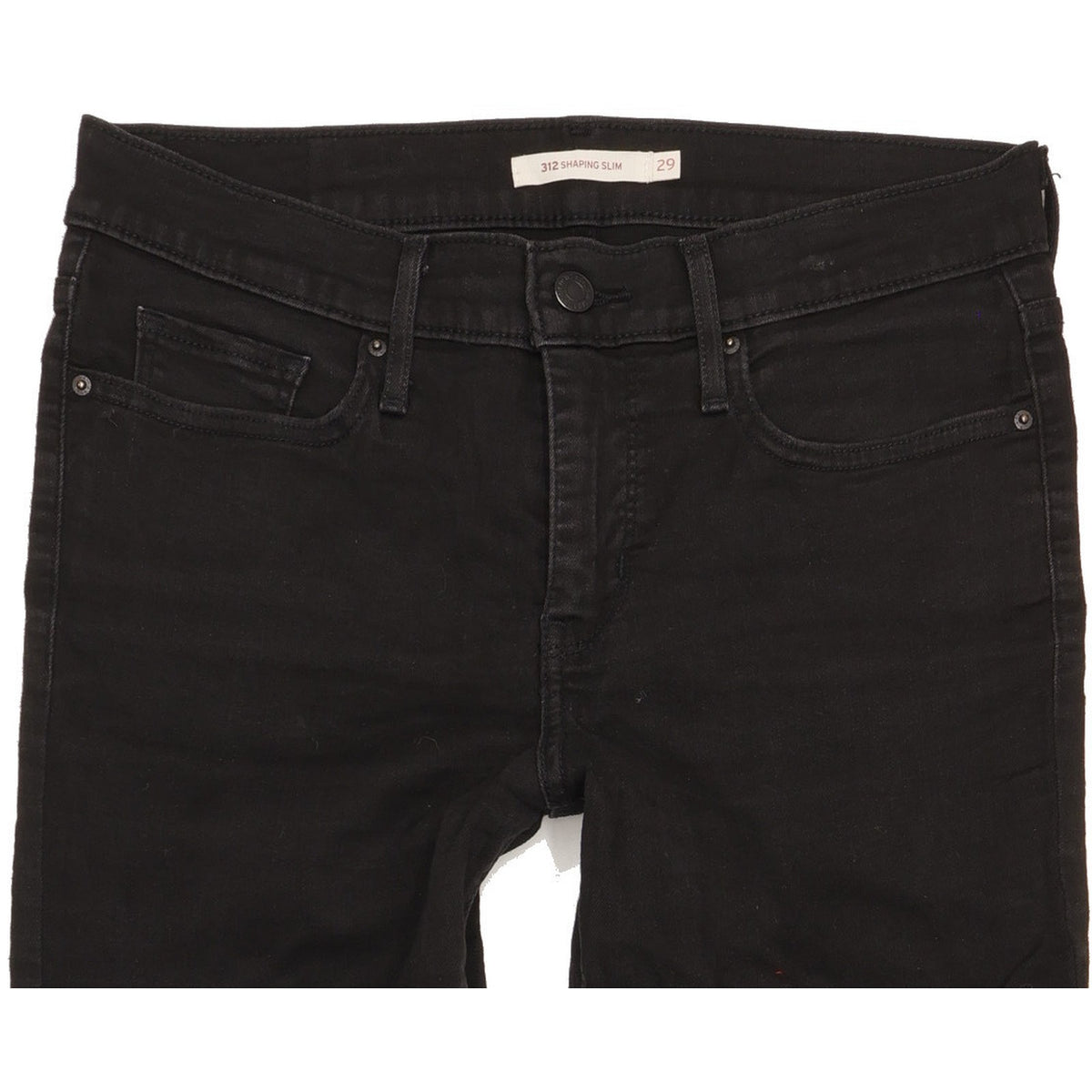 Levi's 312 Shaping Women Black Straight Slim Stretch Jeans W29 L32