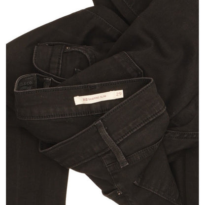 Levi's 312 Shaping Women Black Straight Slim Stretch Jeans W29 L32