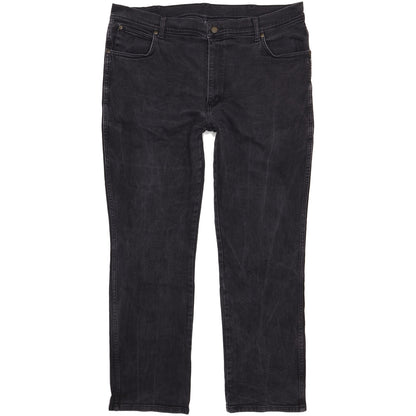 Wrangler Men Black Straight Regular Stretch Jeans W42 L32
