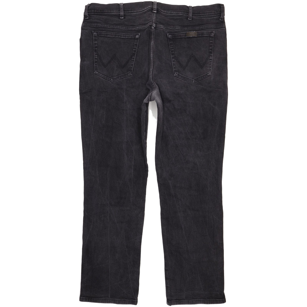 Wrangler Men Black Straight Regular Stretch Jeans W42 L32