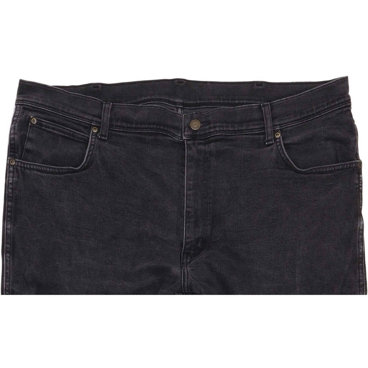 Wrangler Men Black Straight Regular Stretch Jeans W42 L32