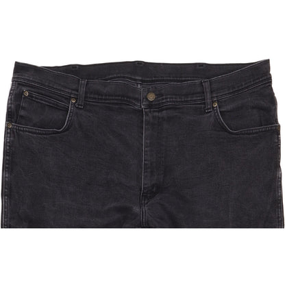 Wrangler Men Black Straight Regular Stretch Jeans W42 L32