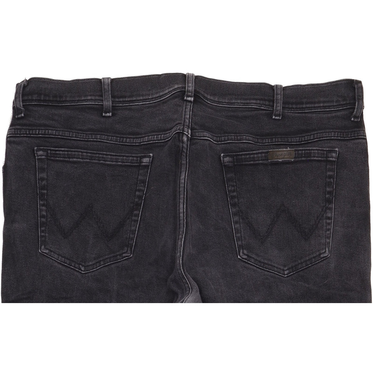Wrangler Men Black Straight Regular Stretch Jeans W42 L32