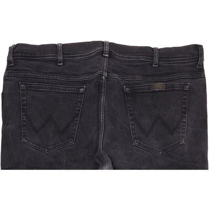 Wrangler Men Black Straight Regular Stretch Jeans W42 L32