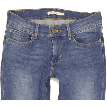 Levi's 710 Super Women Blue Skinny Slim Stretch Jeans W28 L32