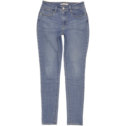 Levi's 721 Blue Skinny Slim Stretch Jeans High Waisted W28 L32