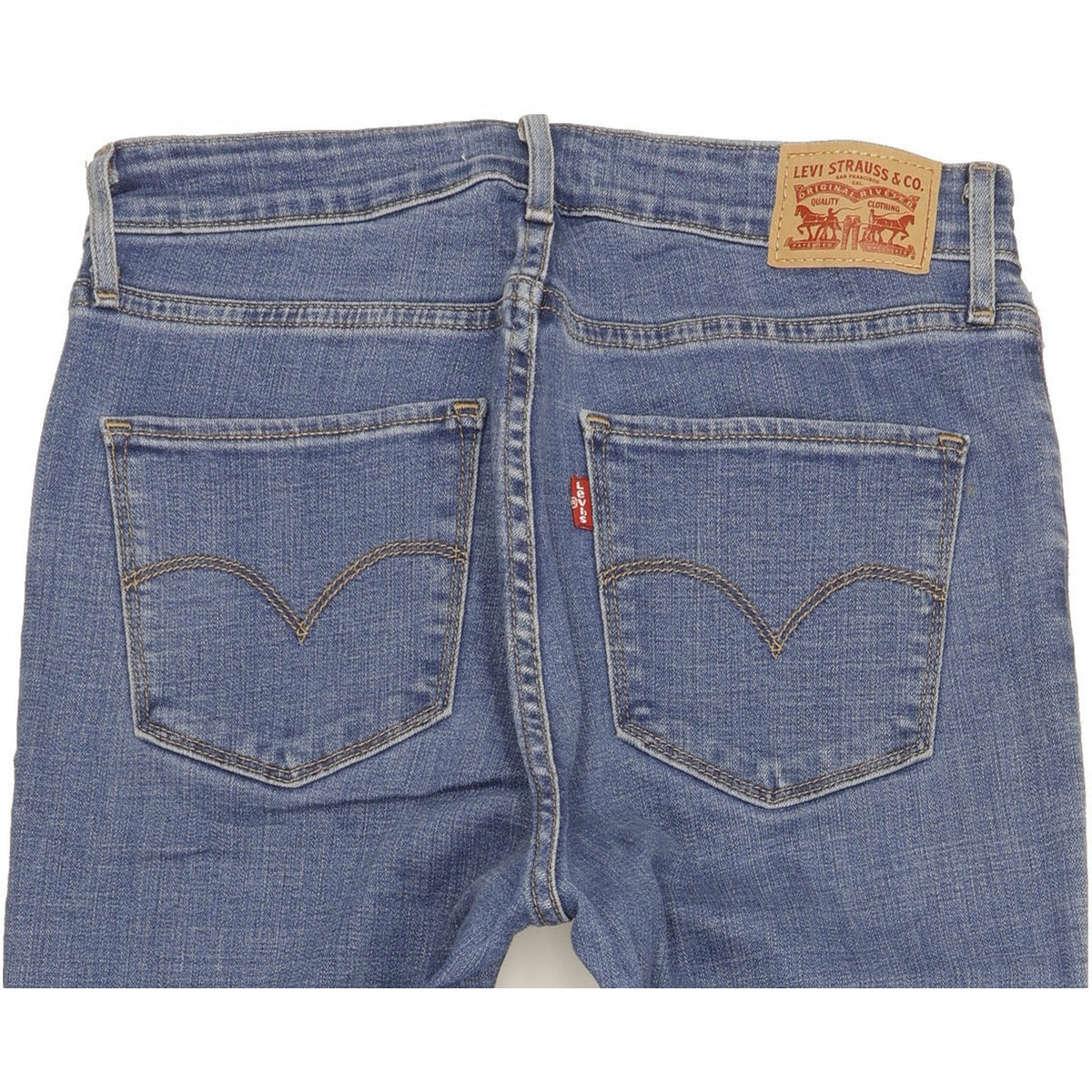 Levi's 721 Blue Skinny Slim Stretch Jeans High Waisted W28 L32