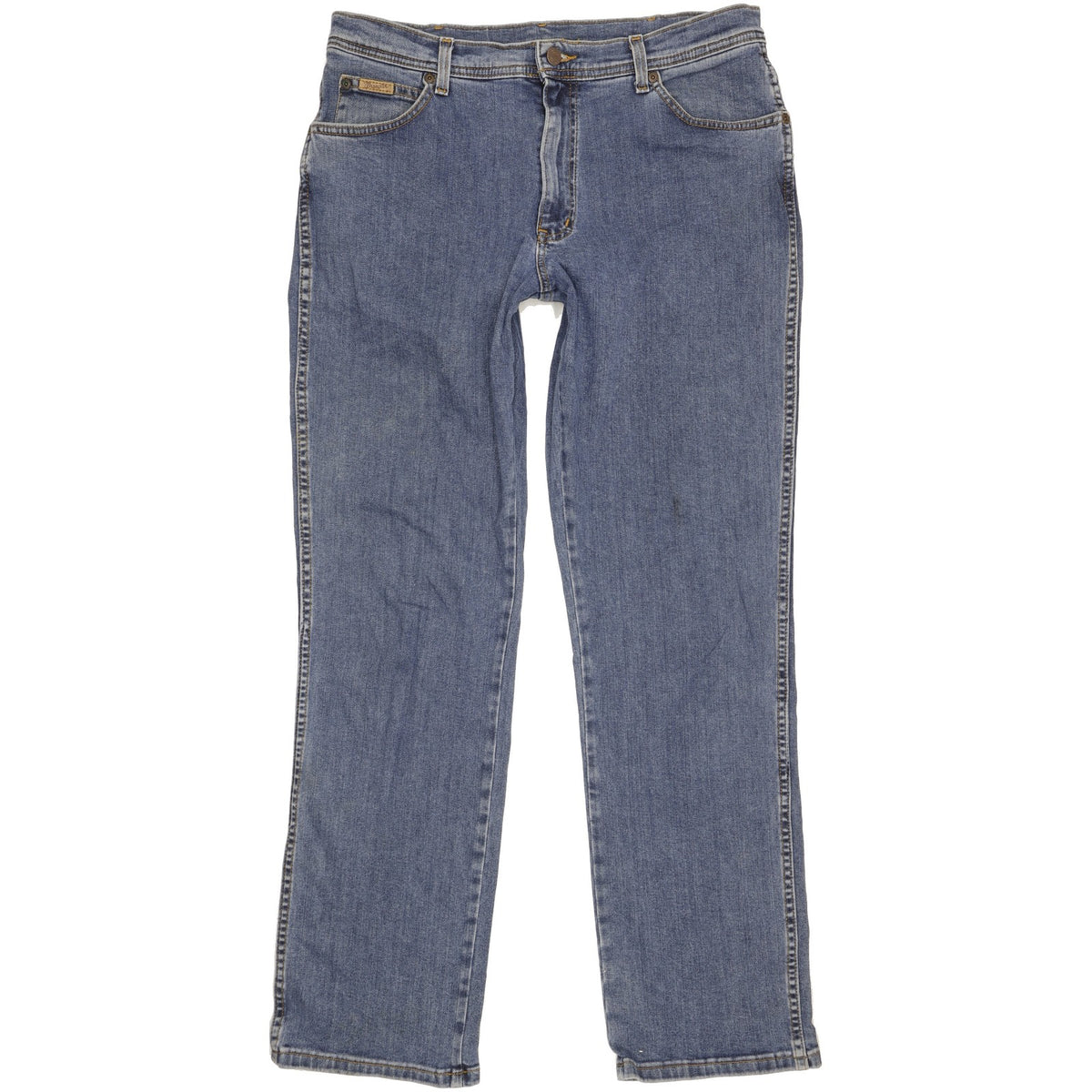 Wrangler Texas Men Blue Straight Regular Stretch Jeans W36 L34