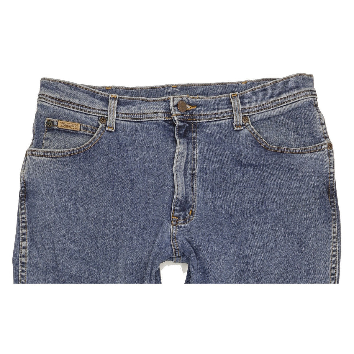 Wrangler Texas Men Blue Straight Regular Stretch Jeans W36 L34