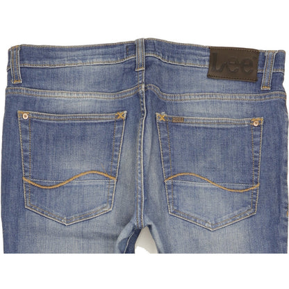 Lee Bruce Men Blue Skinny Slim Stretch Jeans W34 L32