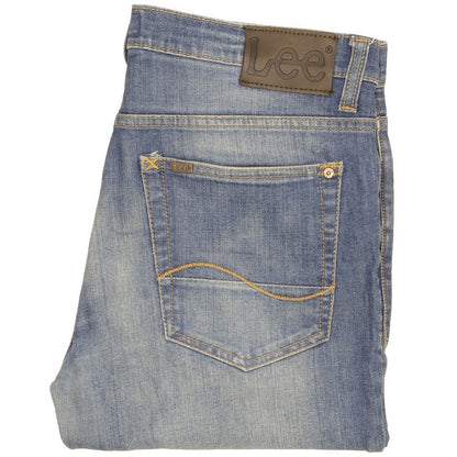 Lee Bruce Men Blue Skinny Slim Stretch Jeans W34 L32