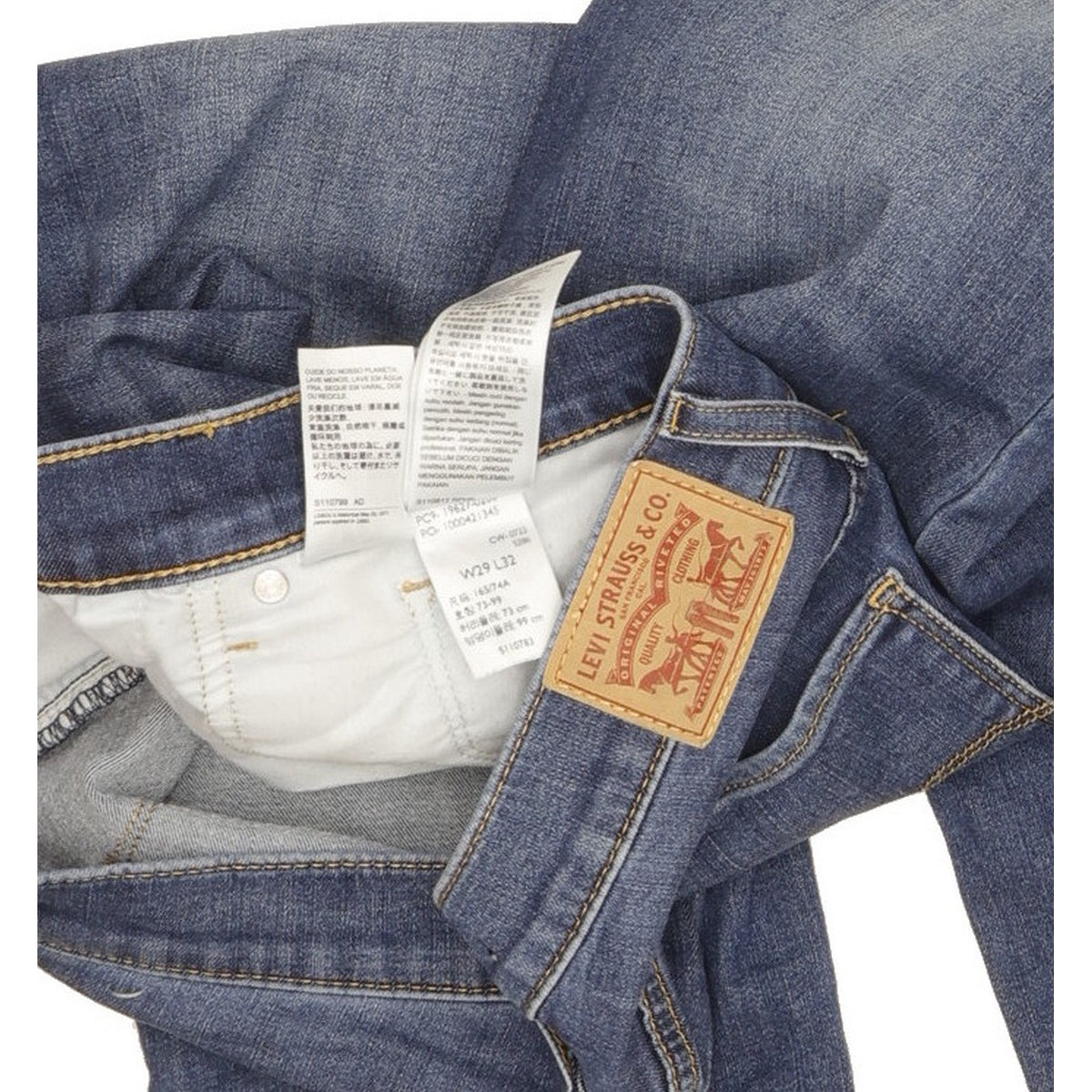 Levi's 312 Shaping Men Blue Straight Slim Stretch Jeans W29 L30