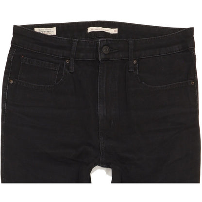 Levi's 721 Black Skinny Slim Stretch Jeans High Waisted W30 L30