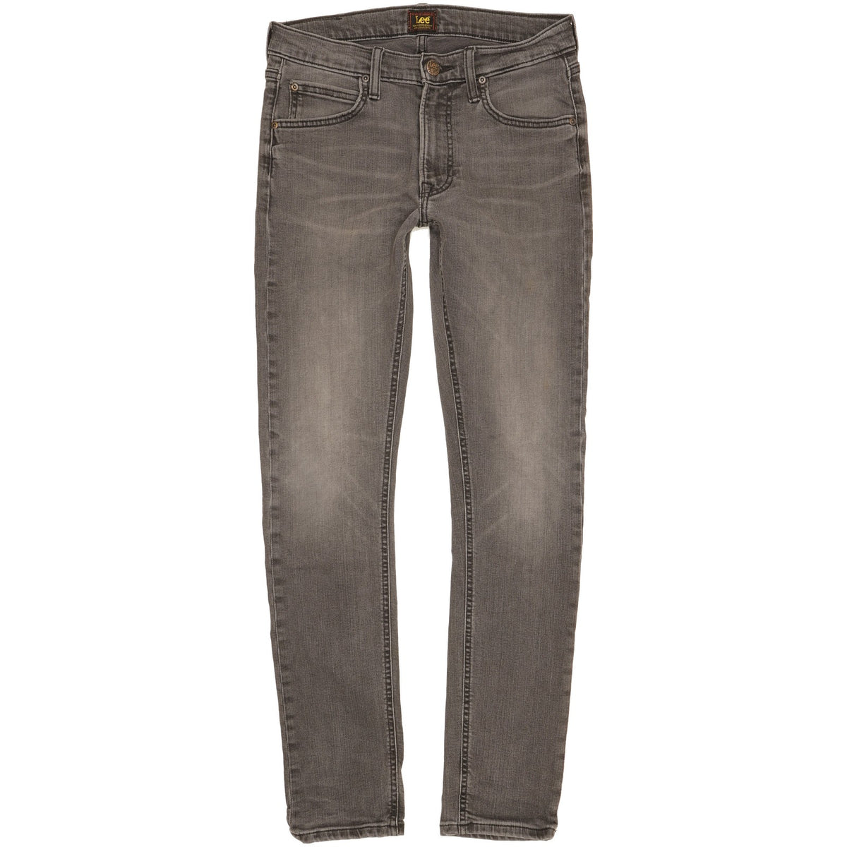 Lee Luke Men Grey Skinny Slim Stretch Jeans W29 L31