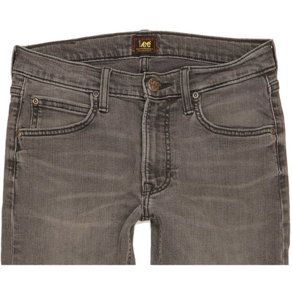 Lee Luke Men Grey Skinny Slim Stretch Jeans W29 L31
