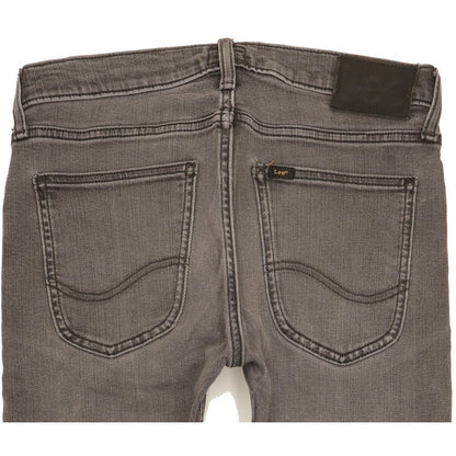 Lee Luke Men Grey Skinny Slim Stretch Jeans W29 L31