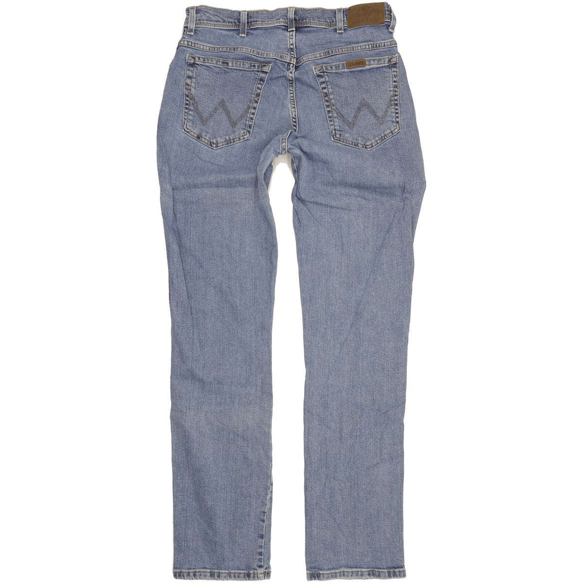 Wrangler Durable Quality Men Blue Straight Regular Stretch Jeans W34 L34