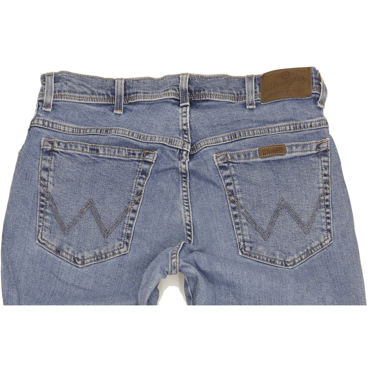 Wrangler Durable Quality Men Blue Straight Regular Stretch Jeans W34 L34