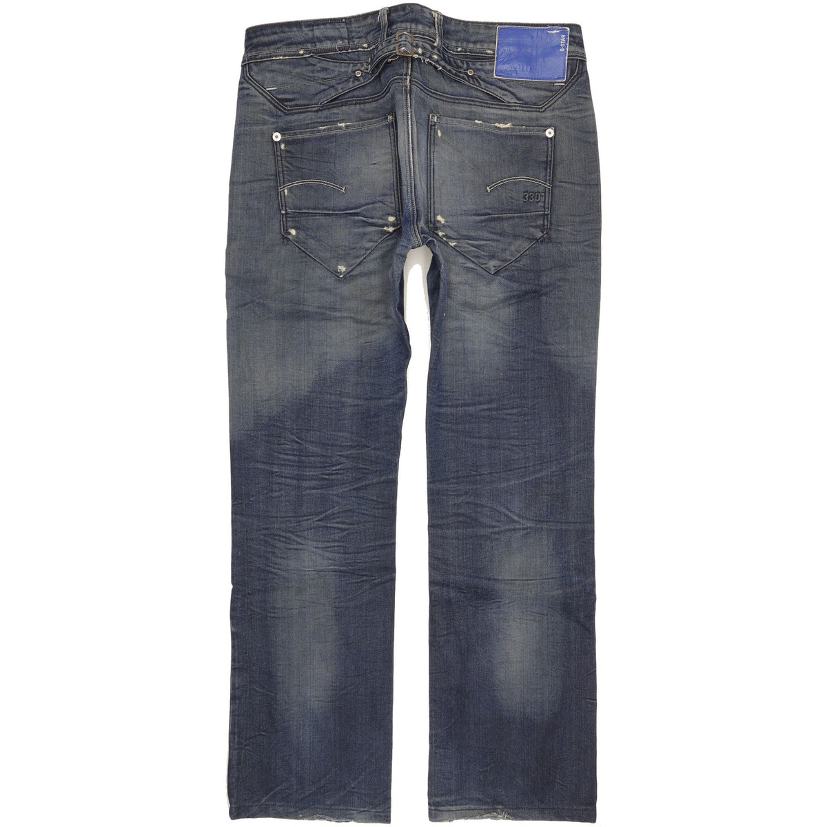 G-Star Jock Women Blue Straight Loose Jeans W30 L29