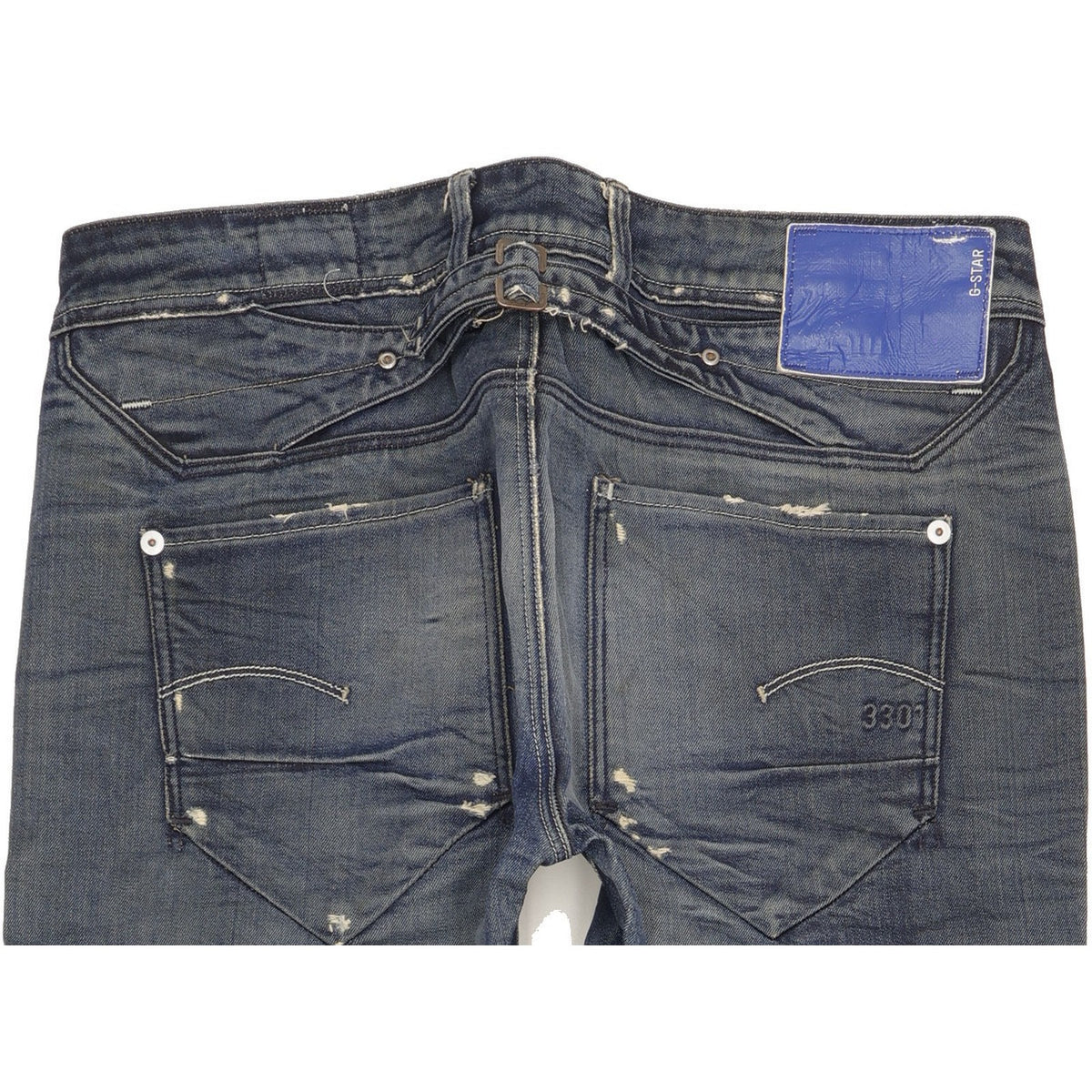 G-Star Jock Women Blue Straight Loose Jeans W30 L29