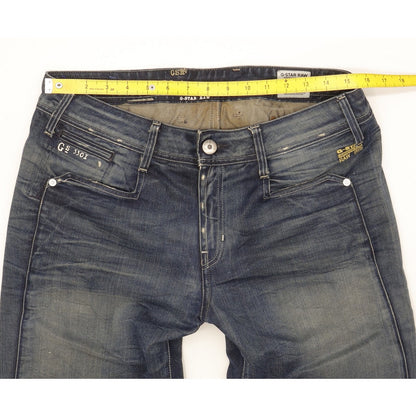 G-Star Jock Women Blue Straight Loose Jeans W30 L29