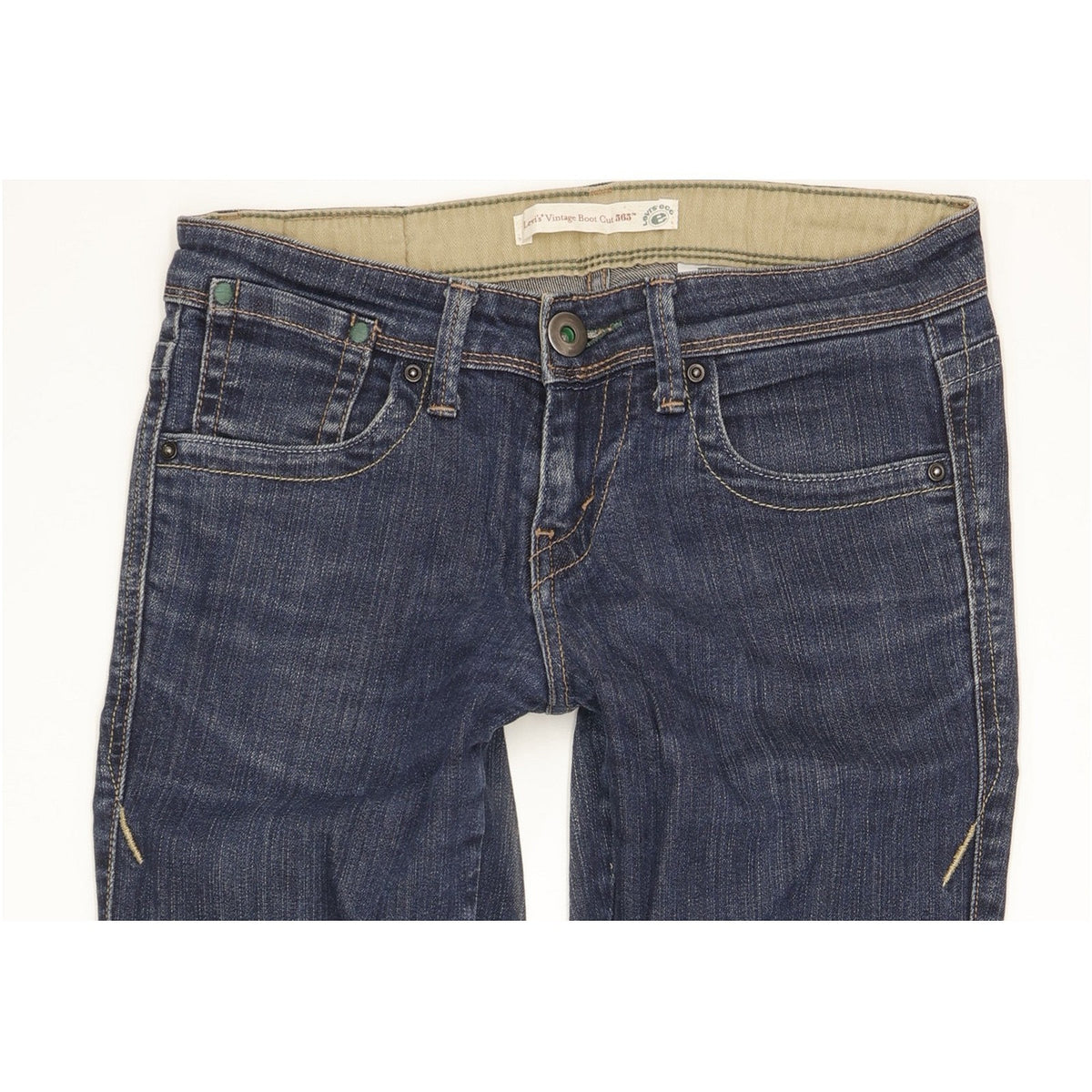 Levi's 565 Vintage Women Blue Bootcut Slim Stretch Jeans W28 L30