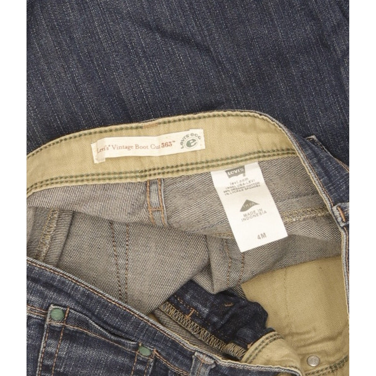 Levi's 565 Vintage Women Blue Bootcut Slim Stretch Jeans W28 L30