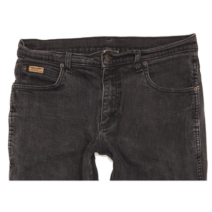 Wrangler Texas Men Black Straight Regular Stretch Jeans W32 L27