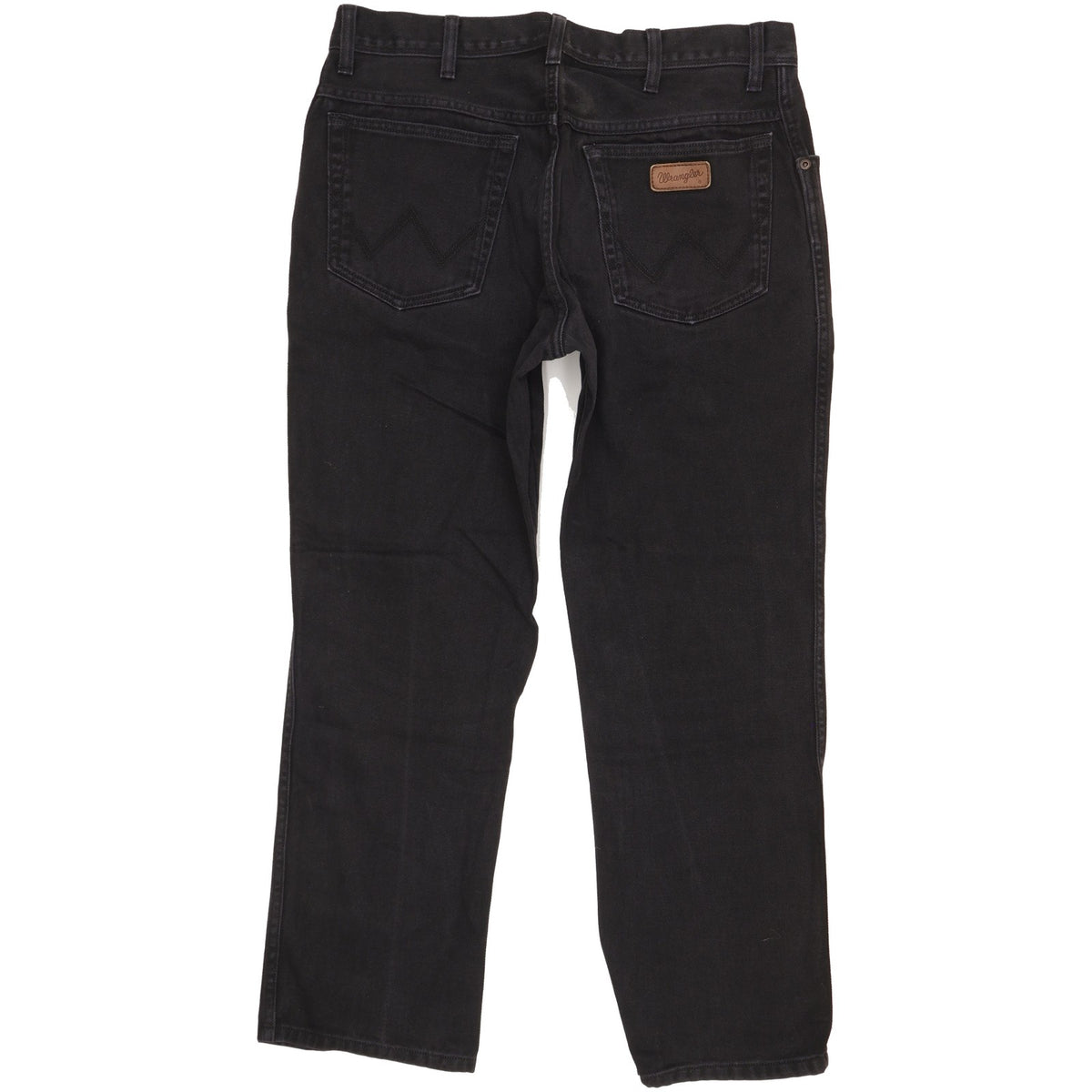 Wrangler Men Black Straight Regular Jeans W36 L28