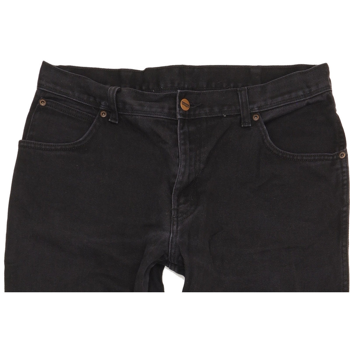 Wrangler Men Black Straight Regular Jeans W36 L28