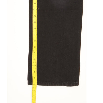 Wrangler Men Black Straight Regular Jeans W36 L28